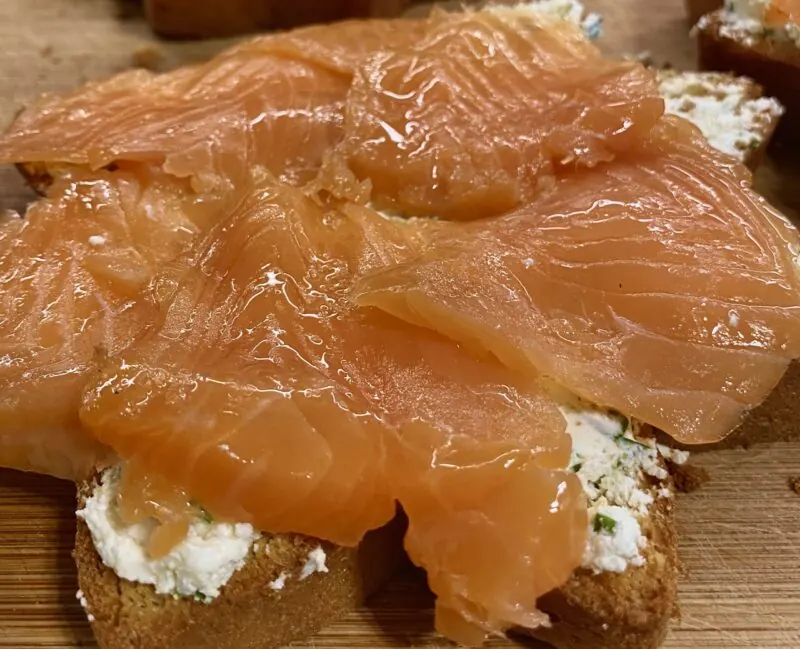 Mini sandwich al salmone · 6