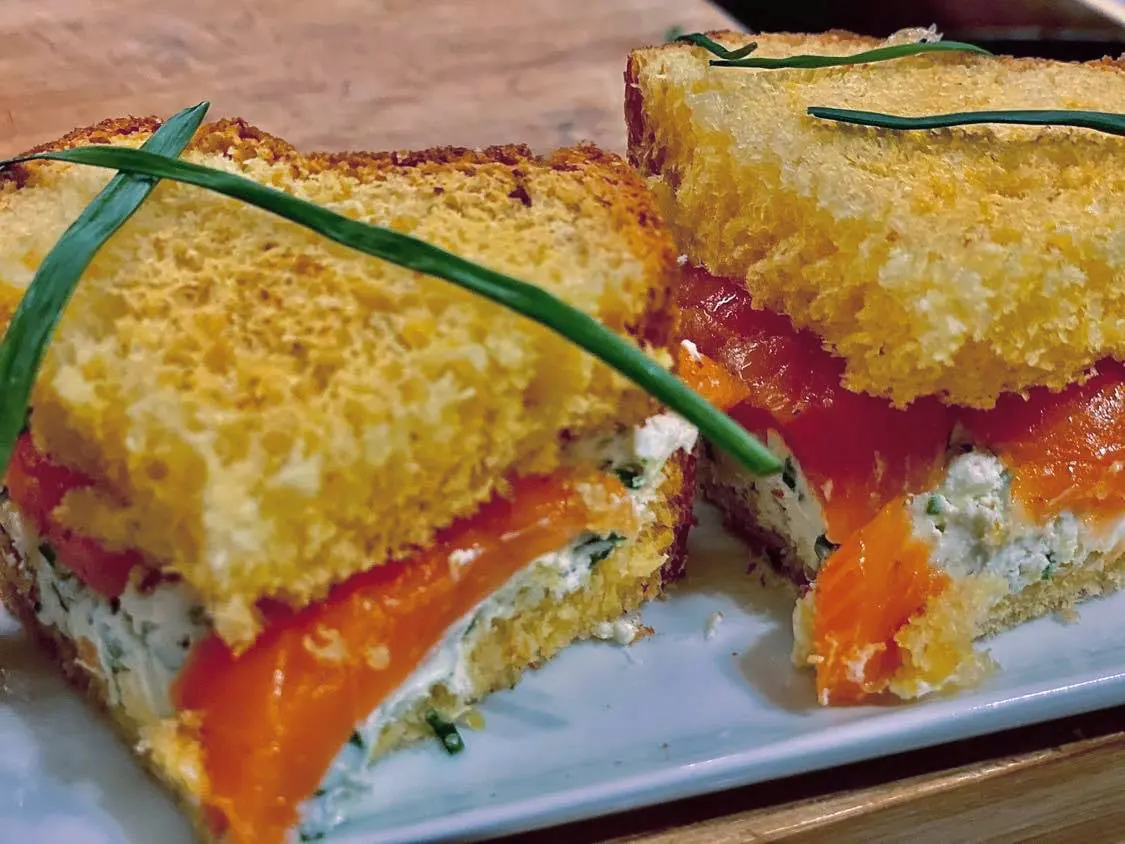 Mini sandwich al salmone