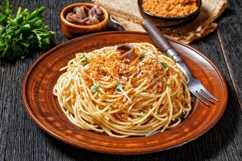 Spaghetti all'anciova