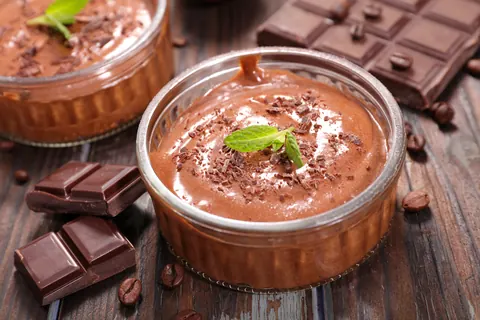 Mousse al cioccolato e caffè